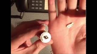 How to retrieve a broken key from an office desk drawer lock [upl. by Fanchet]