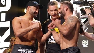 BKFC 41 WeighIns Chad Mendes vs Eddie Alvarez [upl. by Onahpets]