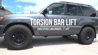 Torsion bar lift on Land Cruiser 100 [upl. by Lebar]