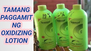 PAANO GAMITIN ANG OXIDIZING LOTION  how to use hair color peroxide [upl. by Gershon654]