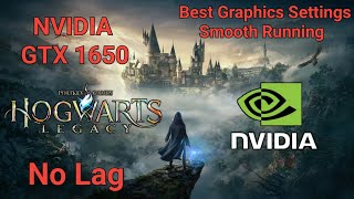 Hogwarts Legacy Best Graphics Settings  NVIDIA GTX 1650  Smooth Running  Hogwarts Legacy [upl. by Melbourne856]