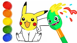 Learn Magic Colors and Numbers with Pikachu Groovy The Martian educational cartoons for children [upl. by Stent889]