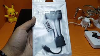 Review Micro USB OTG HUB 3 in 1 Untuk Smartphone dan Tablet [upl. by Ahsenauq823]