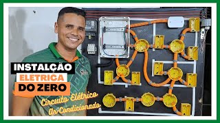 Circuito de Arcodicionado  Aula01 INSTALAÇÃO elétrica do ZERO [upl. by Dehsar457]