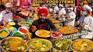 500 Food Items  Punjab Ki luxury Wedding [upl. by Malliw]