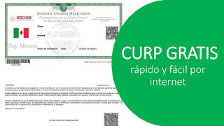 ✅ Cómo Imprimir CURP en PDF  ➡️ CURP GRATIS rápido y fácil por internet  En menos de 1 minuto [upl. by Felipe372]