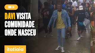 CAMPEÃO DO BBB 24 DAVI VISITA COMUNIDADE DE SALVADOR ONDE MORAVA EM SALVADOR [upl. by Acireit]