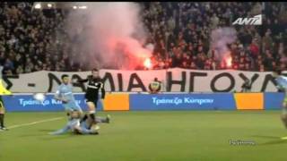 PAOK AEK 01 GREEK CUP 4 HQ [upl. by Prochoras288]