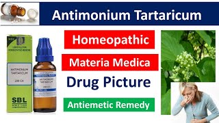 Antimonium Tartaricum Homeopathic Medicine  Drug Picture  Materia Medica bhms materiamedica [upl. by Neeruam]