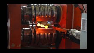 How to roll metal component control arm steel material forge by roll forging machine rollforging [upl. by Leta906]