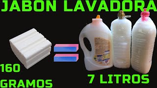 Como hacer detergente para la lavadora🥰 ✅ CASERO ✅con pastilla de Jabón natural🧼🧼 [upl. by Brine391]