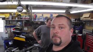 BMW Service  Replacing Steering Head Bearings Part 2 of 2 [upl. by Anidualc]