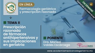 “Prescripción razonada de fármacos antihipertensivos y sus implicaciones en geriatría” [upl. by Irod]