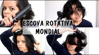 ESCOVA ROTATIVA MONDIAL CERAMIC ION 1200  TESTANDO TODOS OS ACESSÓRIOS [upl. by Netsriik]