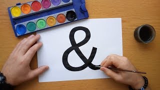 How to Draw an Ampersand Sign amp [upl. by Ahsikram]