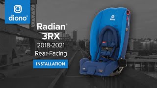 Diono® Radian® 3RX  AllinOne Convertible Car Seat  RearFacing Installation  20182021 [upl. by Suzy]