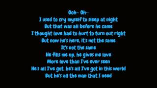 Whitney Houston  All The Man I Need Lyrics HD [upl. by Entruoc732]