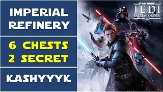 Kashyyyk Imperial Refinery  All Chests and Secrets Locations  Star Wars Jedi Fallen Order [upl. by Holofernes]