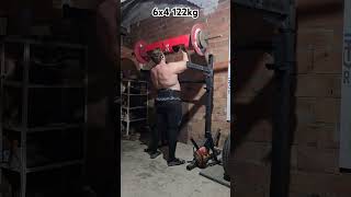 Cilindro estricto 6x4 122kg fuerza strongman press fitness [upl. by Egwan]