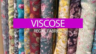 Printed Viscose fabrics  Regal Fabrics  Exquisite Fabrics and Tailoring [upl. by Pitarys935]