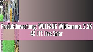 Produktbewertung WOLFANG Wildkamera 25K 4G LTE Live Solar Übertragung Wildkamera mit Handyübertra [upl. by Raimund664]