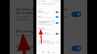 How to turn on data Roaming in Redmi 9 in Android phoneShorts [upl. by Nahtahoj732]