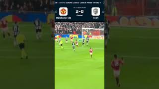 Manchester United vs Paok 20 Uefa Europa League 2024 manunited shorts football soccer MUFC [upl. by Lyrrad]