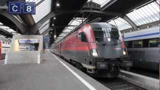 ÖBB Railjet mit Tonleiter von Zürich HB nach Wien WB HD [upl. by Hnacogn]