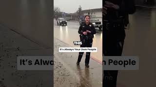 Officer gets splashed with cold water by her colleague shorts [upl. by Iggam907]