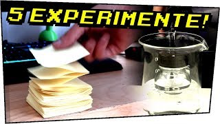 5 WEITERE COOLE EXPERIMENTE ZUM SELBER MACHEN  Experimente zum nachmachen 96 [upl. by Dodi]