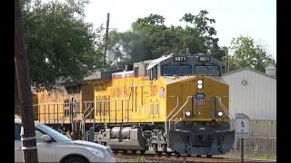 Railfanning UP Navasota Subdivision  April 2024 [upl. by Cassady469]