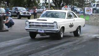 427 Powered Fairlane Nostalgia Super Stocker Burnout At Central Illinois Dragway [upl. by Allanson902]