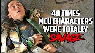 40 Times MCU Characters Were Totally Savage [upl. by Waxman]