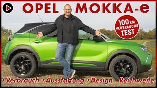 Opel Mokkae 100 km Verbrauch Test im kleinen Elektro SUV  Batterie Reichweite Laden Review 2022 [upl. by Stacey]