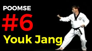 Poomse 6  YOUK JANG – Taekwondo Poomsae poumse [upl. by Aratak449]