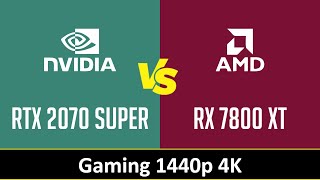 RTX 2070 SUPER vs RX 7800 XT [upl. by Tu]