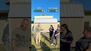 😂 Vet Vs Vet Techs animalfacts [upl. by Nonaihr]