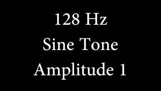 128 Hz Sine Tone Amplitude 1 [upl. by Franci]