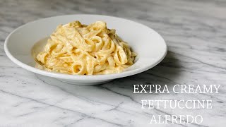 EXTRA Creamy Fettuccine Alfredo Recipe Using Trader Joes Ingredients [upl. by Aicitan300]