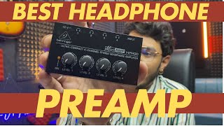 BEST BUDGET HEADPHONE PREAMPS  AMPLIFIER FOR STUDIO  BEHRINGER HA 400  UNBOXING amp REVIEW [upl. by Carce]