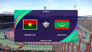 Burkina Faso vs Mauritania 16012024 Africa Cup of Nations PES 2021 [upl. by Lechar]