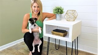 The MidCentury Modern Nightstand  Easy DIY Project [upl. by Rheta]