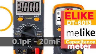 ELIKE DT6013 CHEAPO Capacitance Meter Review amp Teardown [upl. by Fiske678]