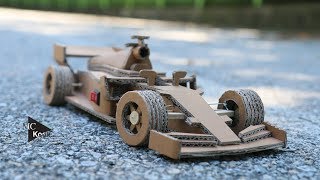 How to make Amazing F1 Racing CarFerrari  Cardboard DIY [upl. by Eelegna842]