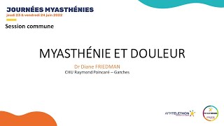 Syndromes myasthéniques  Myasthénie et Douleur  AFMTéléthon [upl. by Pip791]