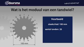 IP Duursma wat is het moduul van een tandwiel [upl. by Cirtap]