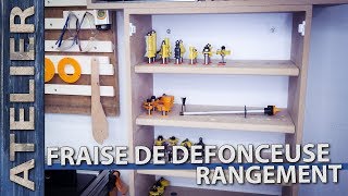 Rangement pour fraises de défonceuse  Router bit storage [upl. by Thornie]