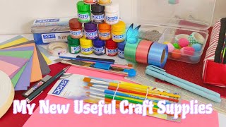 My New Useful Craft Supplies Haul 🌷✨  Craft Supplies Haul  NknArtAndCraft [upl. by Hselin72]