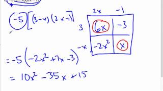 5 01 0 Expanding Binomials Box Method [upl. by Dale557]