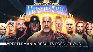 WWE Wrestlemania 33  Results Predictions [upl. by Atilahs]